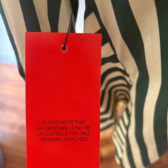 NWT Simon Miller Gummy Green Loch Striped Long Sleeve Button Up - Picture 6 of 8